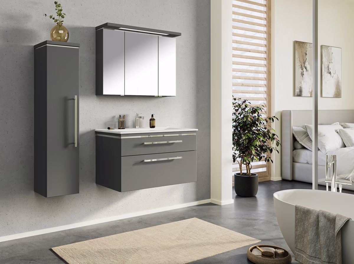 Puris Cool Line Badmöbelset 90 - mit Spiegelschrank Serie A - Ansicht 5
