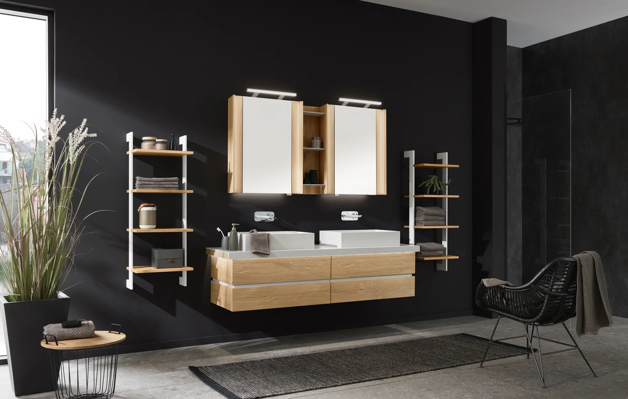 Thielemeyer Fresh Massivholz Badmöbelset 800359/801359 - Vorschlag 20 - 177 cm - Ansicht 2