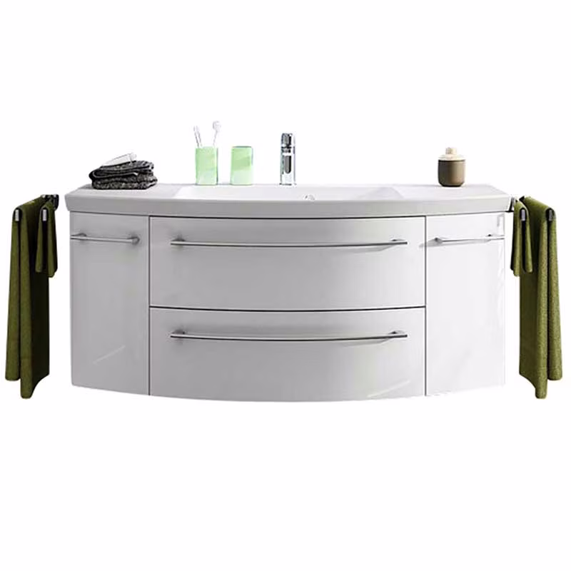 Pelipal Cassca Waschtisch-Set 141 cm - 2 Auszüge / 2 Drehtüren