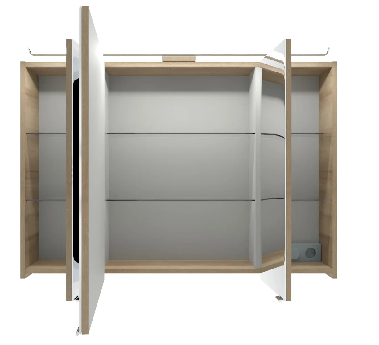 Pelipal TrenTino Badmöbel Set 107 cm breit - Spiegelschrank wählbar - Ansicht 17