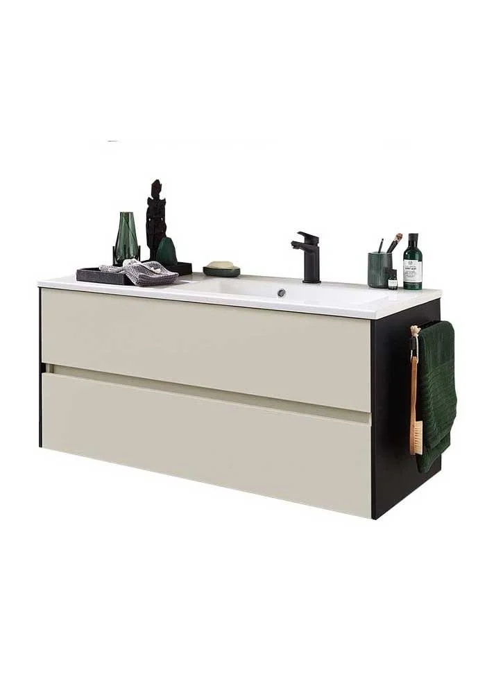 Pelipal 6010 Waschtisch mit Unterschrank 113 cm breit 2 Auszüge – Becken Rechts