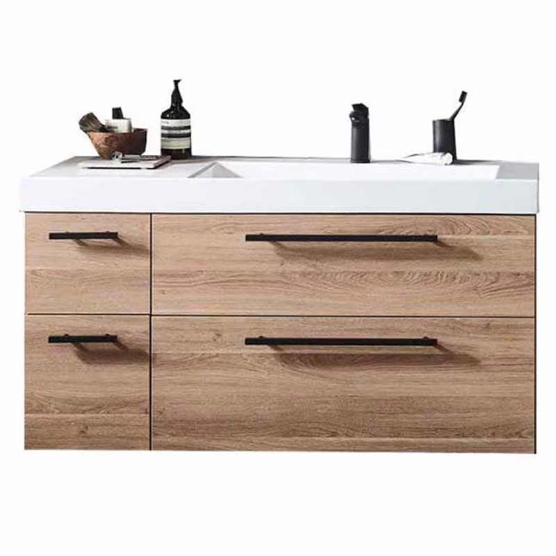 Puris c!mano Waschtischset - 122 cm / Ablage links oder rechts möglich