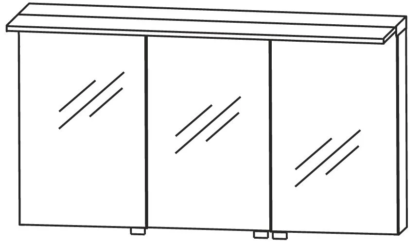 Puris Star Line Spiegelschrank 140 cm S2A431478 - für Einzelwaschtisch-Lösung - Ansicht 2