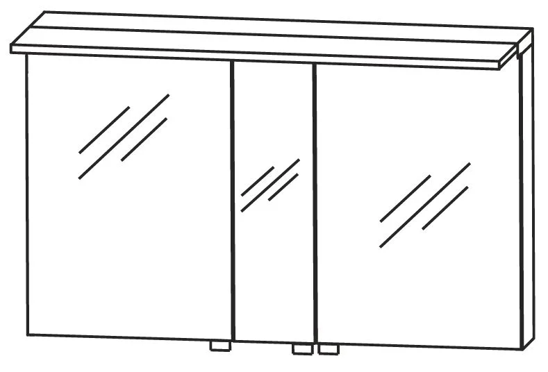 Puris Star Line Spiegelschrank 120 cm S2A431277 - für Doppelwaschtisch-Lösung - Ansicht 5