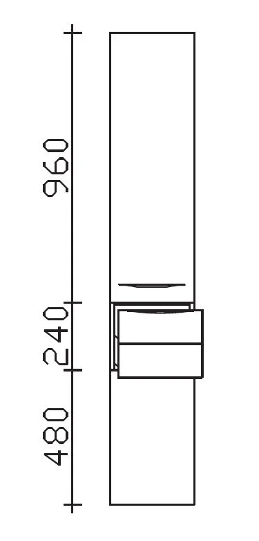 Pelipal 6025 Hochschrank 30 cm 6025-HS 30-03 - Ansicht 2
