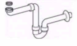 mit Raumsparsiphon DN 40 - Nennweite 40 mm