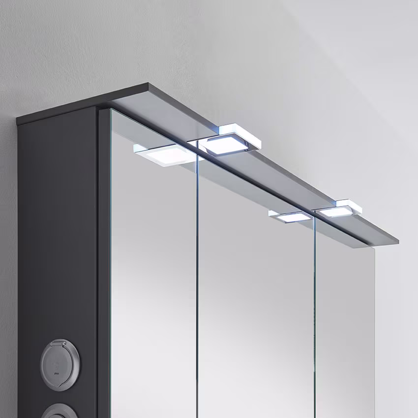 Pelipal 6910 Spiegelschrank mit LED-Lichtkranz / 60 cm breit - Ansicht 3