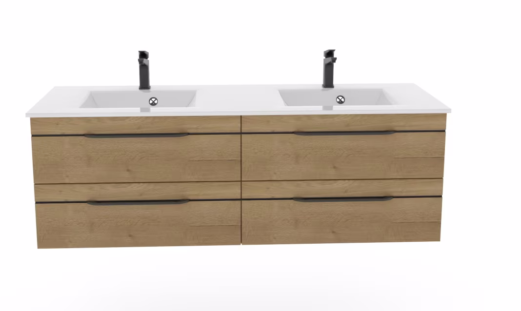 Pelipal Balto Badmöbel-Set - Doppelwaschplatz, 148 cm - Ansicht 10