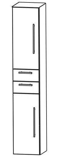 Puris Fine Line Bad-Hochschrank 30 cm breit HNA043001 L/R