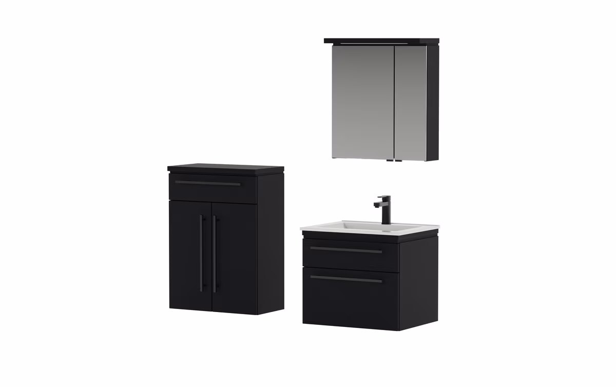 Puris Cool Line Waschtisch mit Unterschrank 62 cm breit - Keramik - Ansicht 5