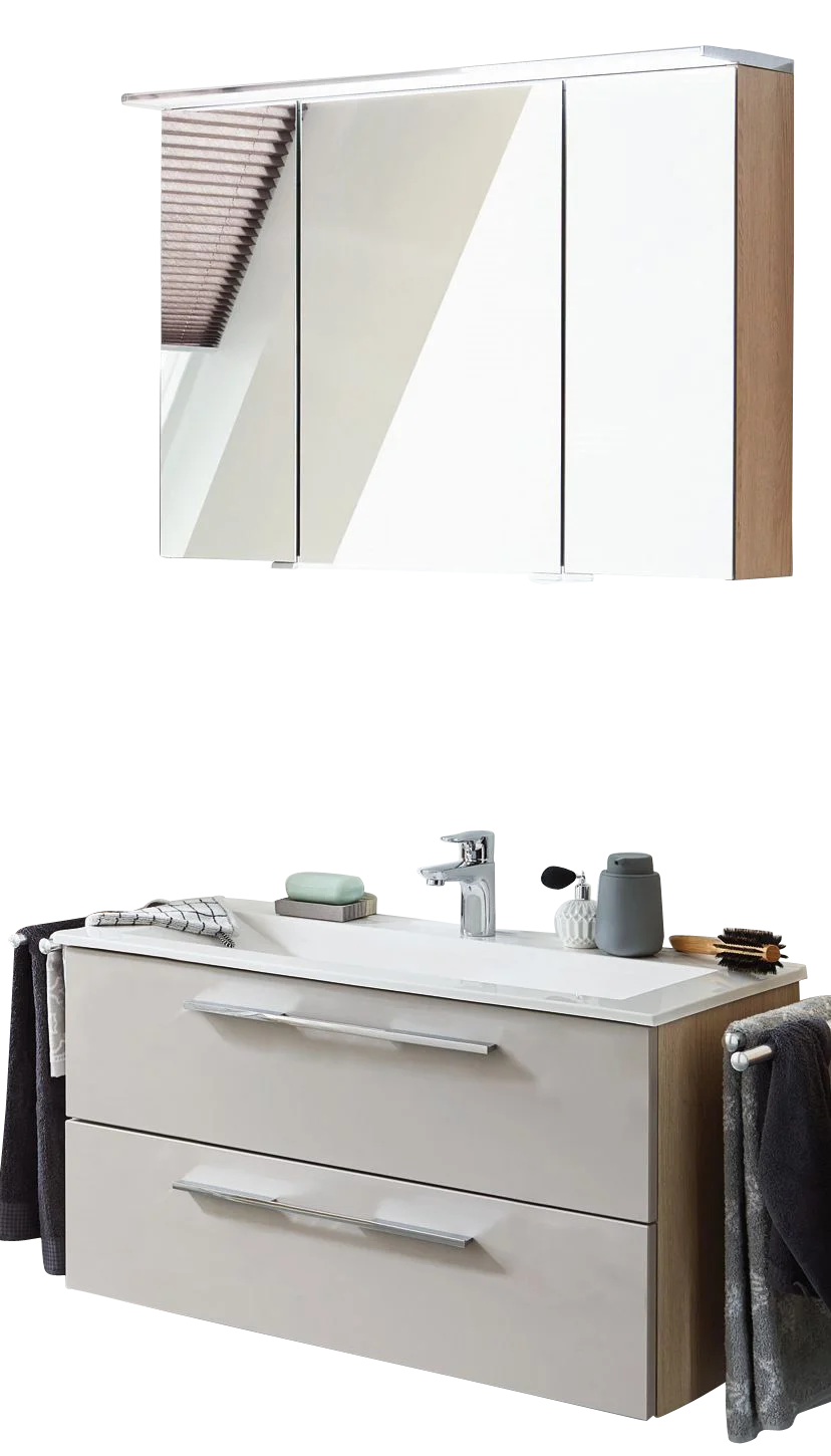 Puris Fine Line Badmöbel Set 92 / 95 cm breit kombinierbar - Ansicht 8