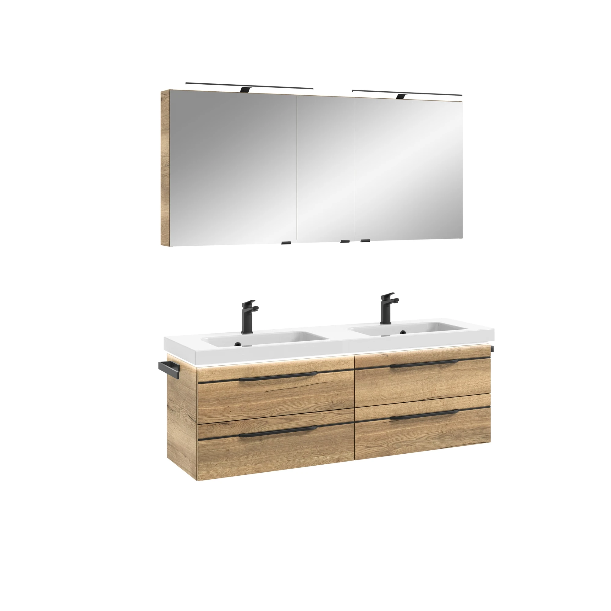 Pelipal Balto Badmöbel-Set - Doppelwaschplatz, 148 cm