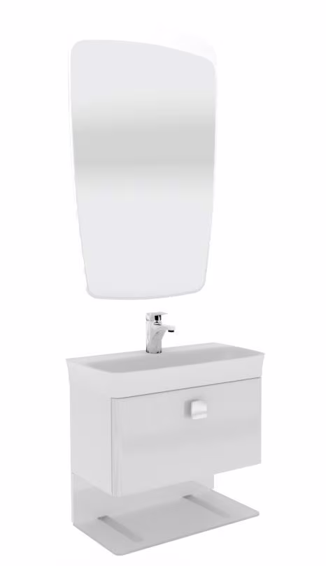 Marlin Gästebad 3010.2 Badmöbel Set 60 cm breit - Ansicht 4