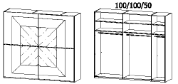 Breite 250 cm / Höhe 223 cm