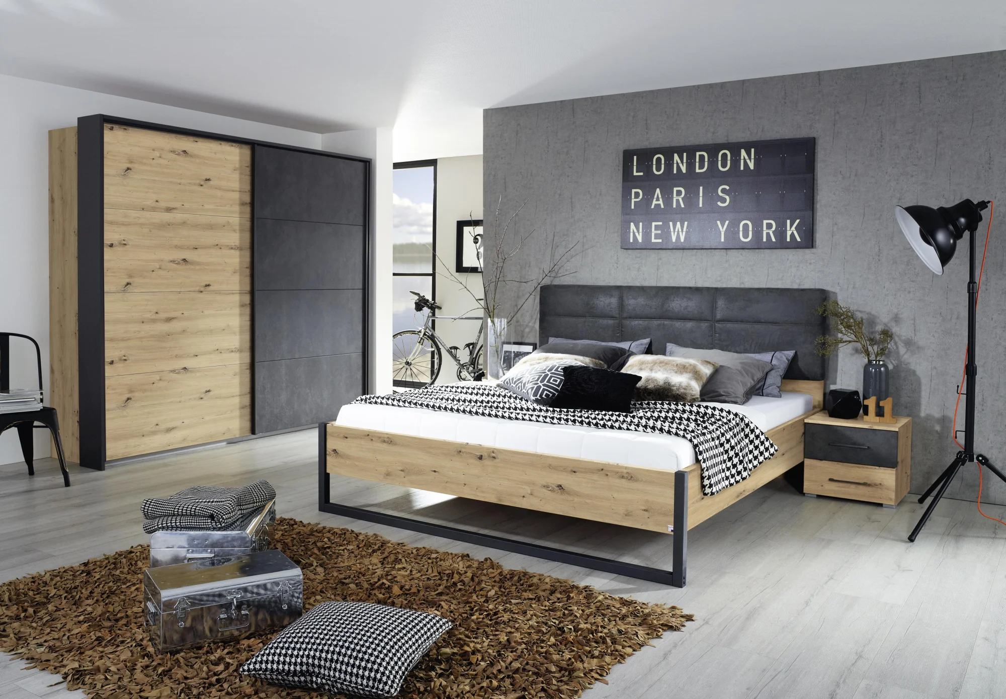 Rauch ORANGE Tampa Bett mit Polsterkopfteil 7179