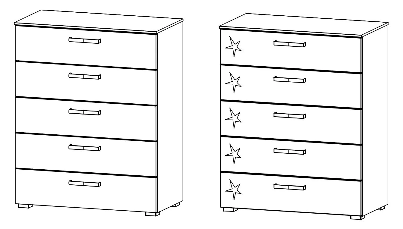 Rauch Select Mavi Extra / Kommoden-Varianten 100 cm hoch - Ansicht 2