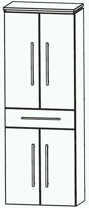 Puris Cool Line Hochschrank 60 cm HNA056A5M - Ansicht 2