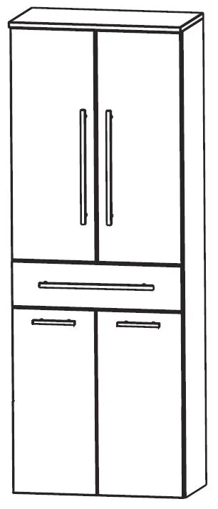 Puris Speed Hochschrank 60 cm mit Wäschekippe HNA056AW