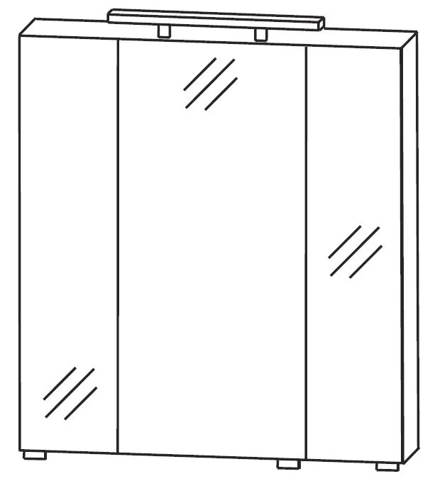 Puris Quada Spiegelschrank 70 cm S2A537067 - Ansicht 2