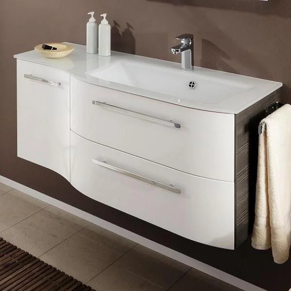 CT-WU03-1148-R-50 Waschtisch-Unterschrank, 1 Drehtür, 2 Auszüge