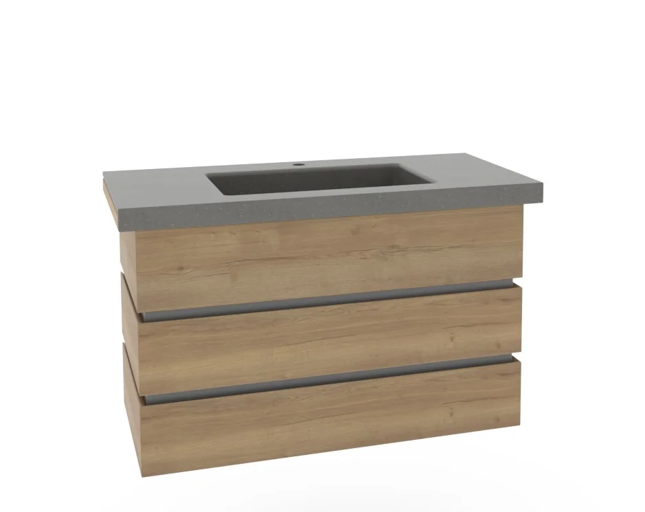 Thielemeyer Fresh Massivholz Badmöbelset 800578/801578 - Vorschlag 25 - 102 cm - Ansicht 8
