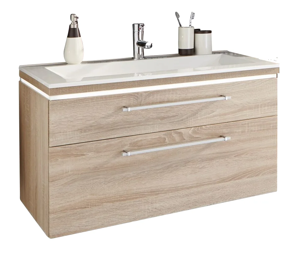 Puris Cool Line Waschtischset 90 cm - Waschtisch variabel - Ansicht 2