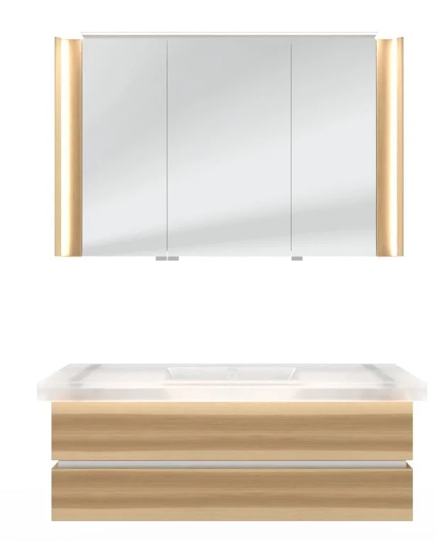Thielemeyer Fresh Massivholz Badmöbelset Vorschlag 800080 - 122 cm - Ansicht 3