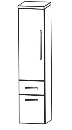 Puris Fine Line Mittelschrank 30 cm MNA883A7M L/R - Ansicht 2