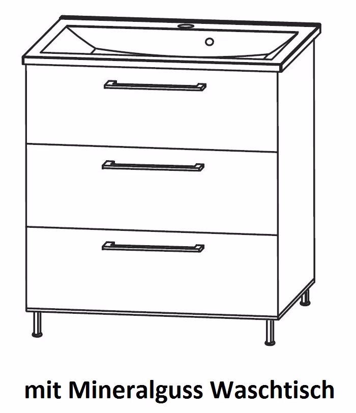 Puris Quada Waschplatz 70 cm SETQU701/2 - Ansicht 9