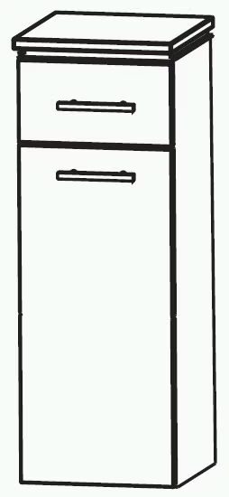 Puris Cool Line Highboard 30 cm HBA553A5W - Ansicht 2