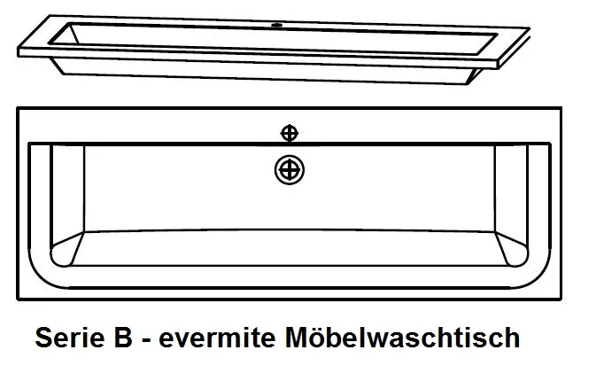 Puris Star Line Badmöbel Set 140 cm - Einzelwaschtisch - Set 2 - Ansicht 9