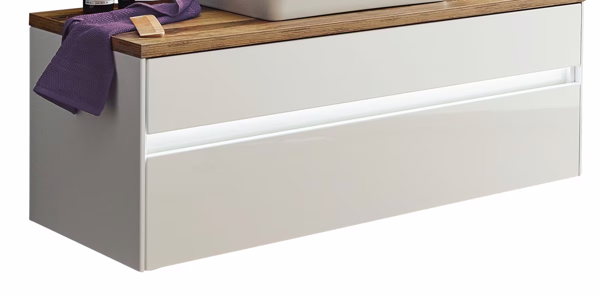 Puris Unique Waschtischunterschrank 122 cm breit SET382S1G - Ansicht 5