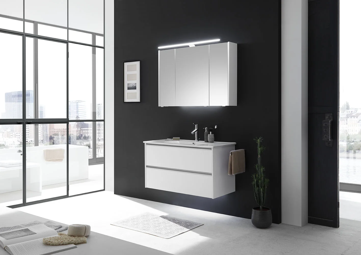 Pelipal 6040 Spiegelschrank 103 cm / ohne LED-Profil SENE00110 - Ansicht 4