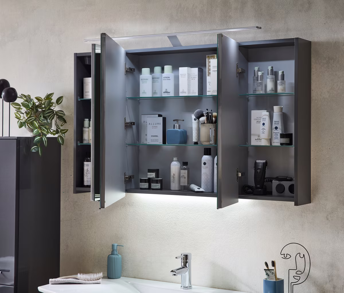 Marlin 3040city Spiegelschrank SAOE12 - 120 cm - Ansicht 5