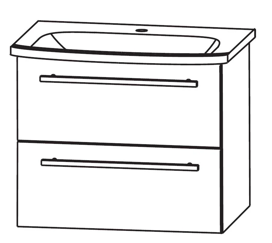 Puris Fine Line Waschtischset 65 cm - Ansicht 3