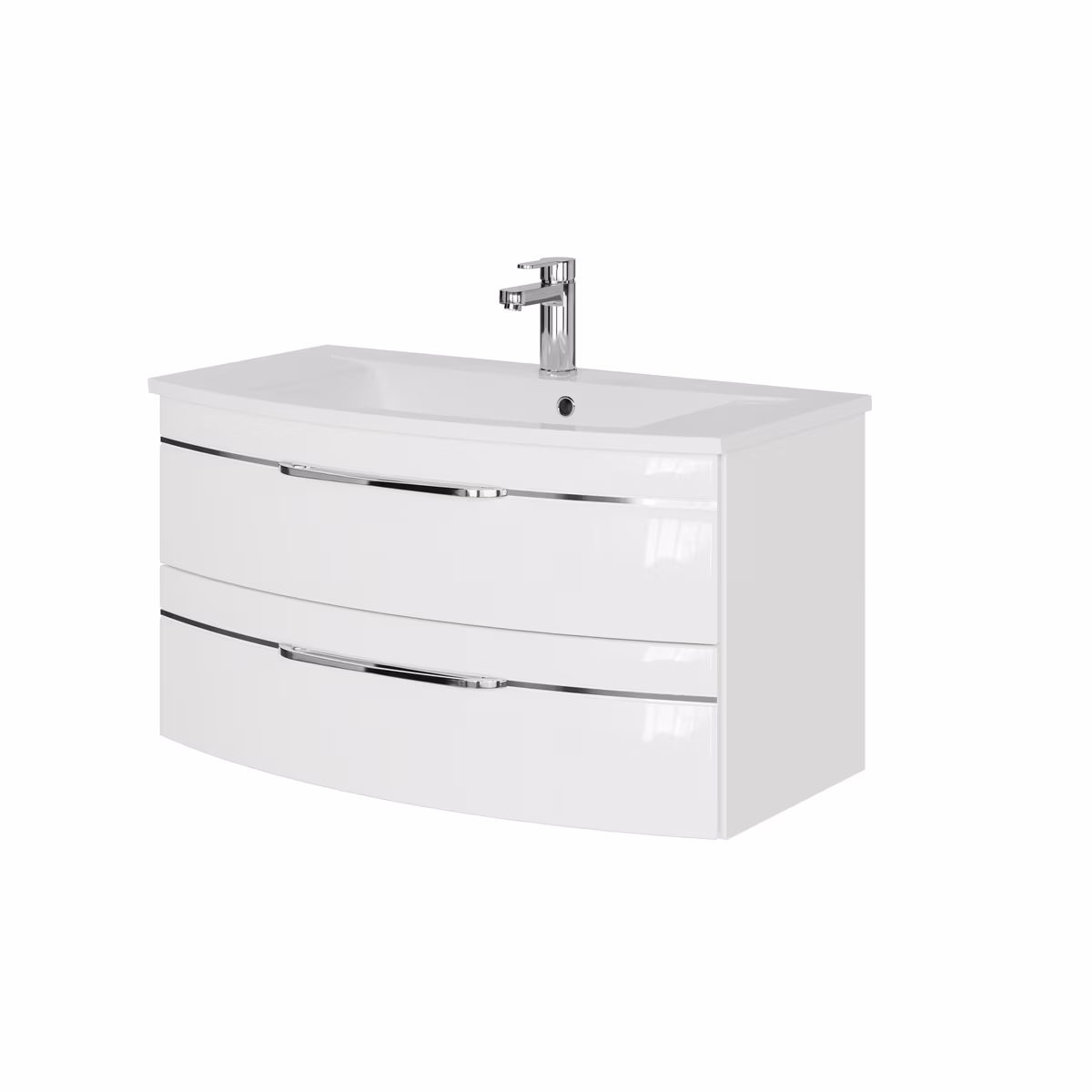 Pelipal 7045 Badmöbel Kombination 90 cm mit Spiegelschrank - Ansicht 4