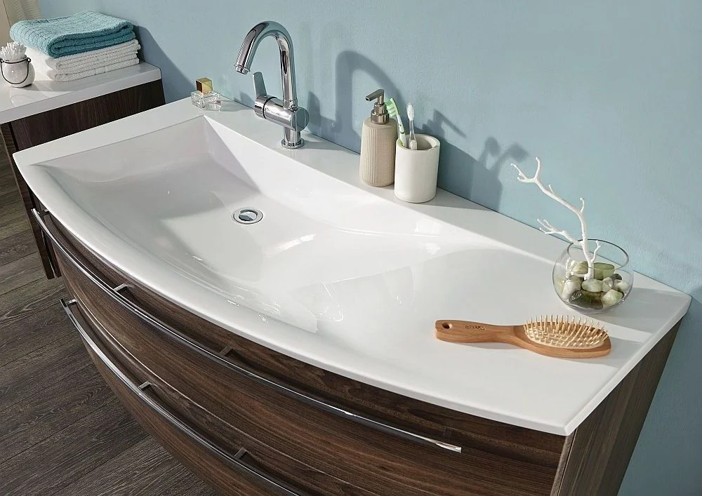 Evermite - Mineralguss Waschtisch - Becken links