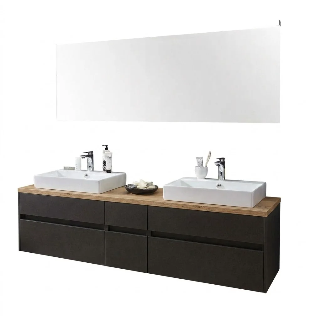 Puris Unique Badmöbel Set - Doppelwaschplatz / 172 cm