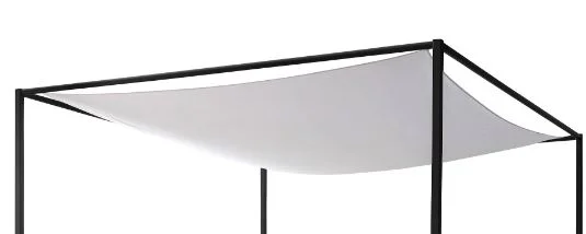 mit Vela Himmeltuch - Baumwolle weiß - Liegefläche 140x200 cm