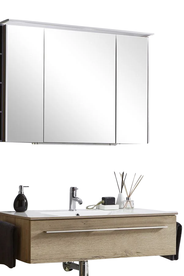 MARLIN 3260fair Kombination 100 cm / mit Spiegelschrank - Variante 2