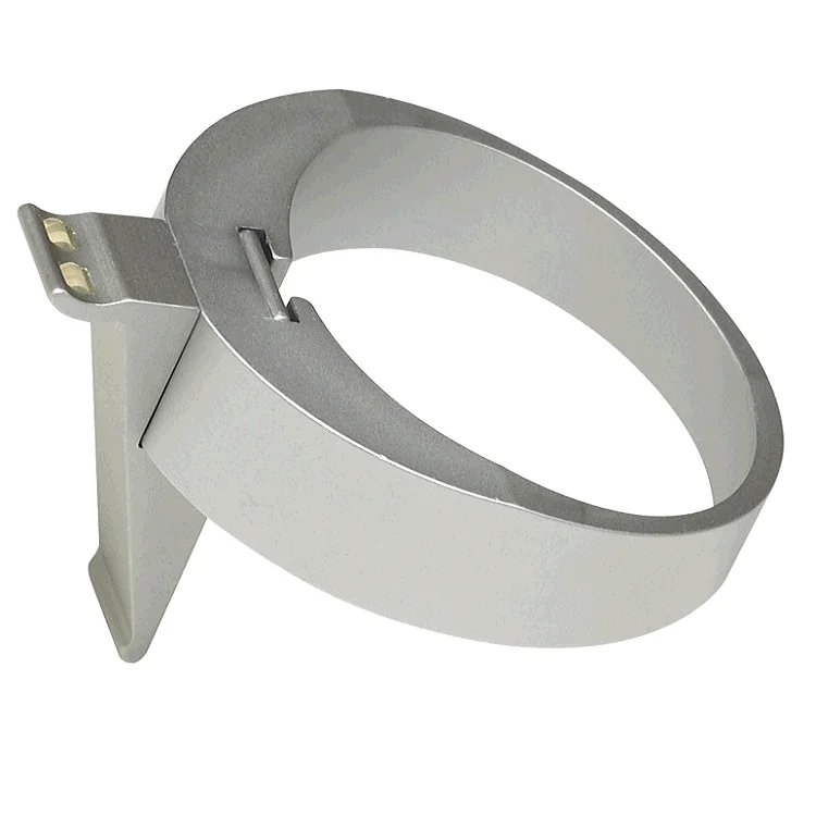 mit GLH 01 Glashalter für Funktionsspiegel, Aluminium matt, mit Glaseinsatz