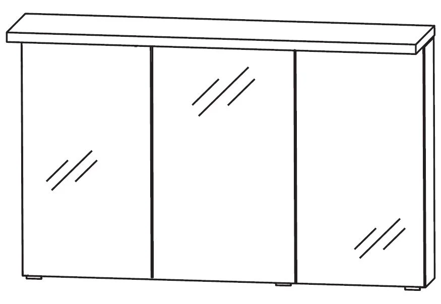 Puris Fresh Badmöbelset mit Doppelwaschtisch 120 cm - Serie B - Ansicht 10