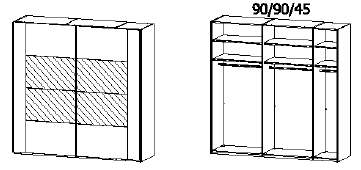 Breite 226 cm