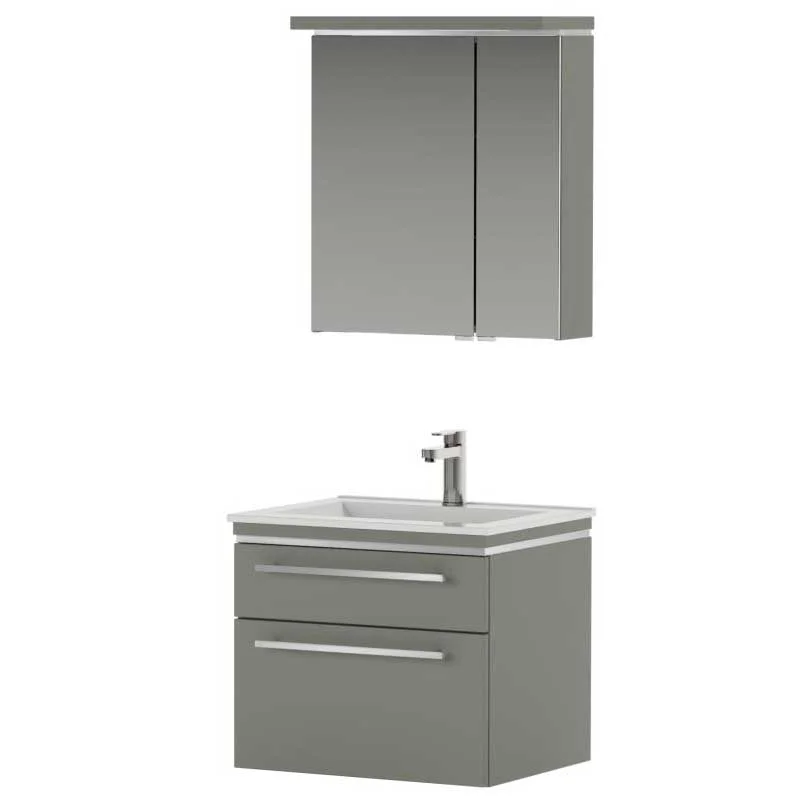 Puris Cool Line Badmöbelset 60 cm - mit Spiegelschrank Serie B