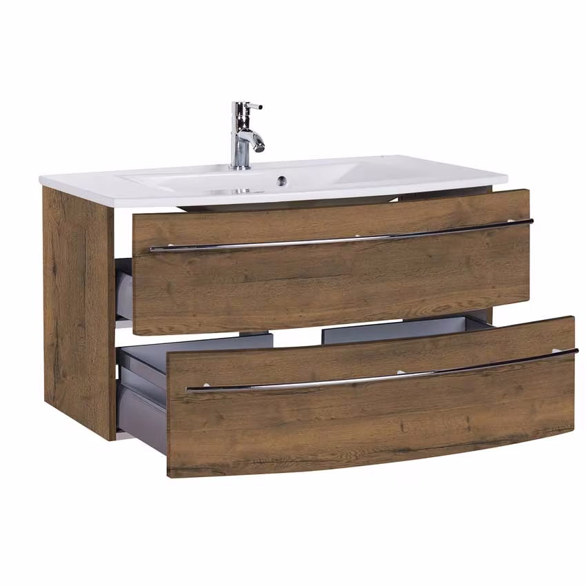 MARLIN 3040city Waschtisch-Set 90 cm - Keramik - Ansicht 2