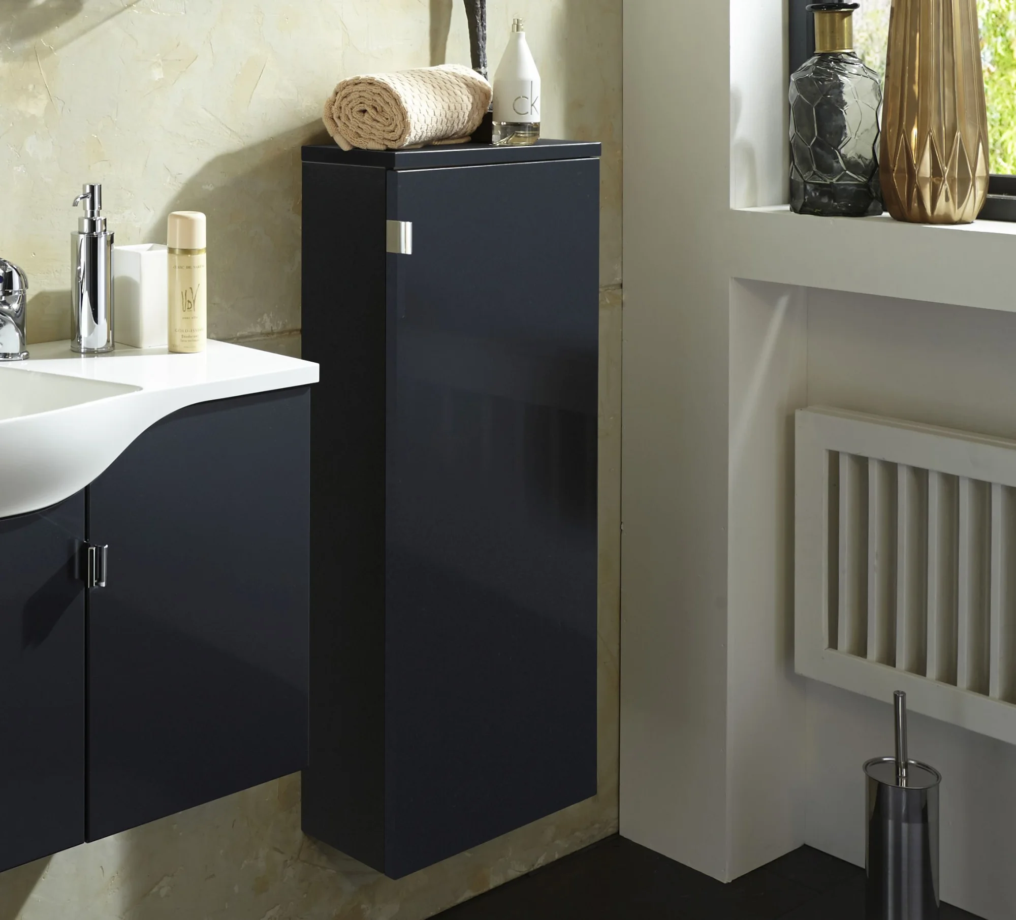 Marlin Gästebad 3010.5 Bad-Highboard 40 cm breit HBFT4F L/R
