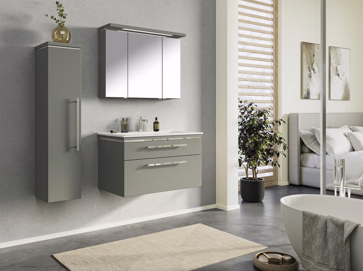 Puris Cool Line Badmöbelset 90 - mit Spiegelschrank Serie A - Ansicht 2