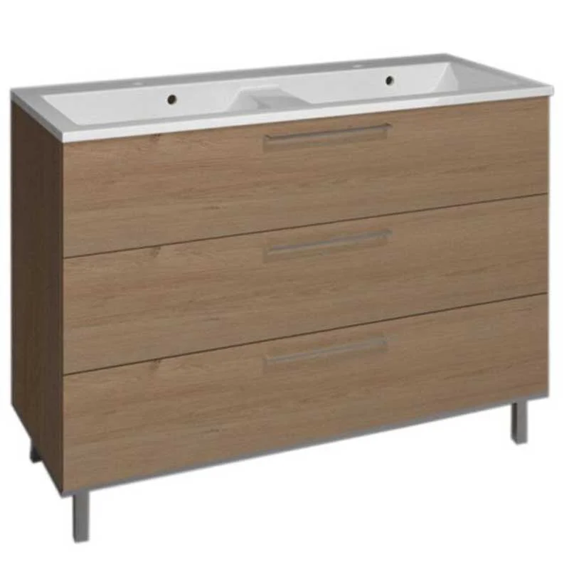 Puris Quada Konfigurator 120 cm SETQU2D1/2 - Doppelwaschtisch-Lösung