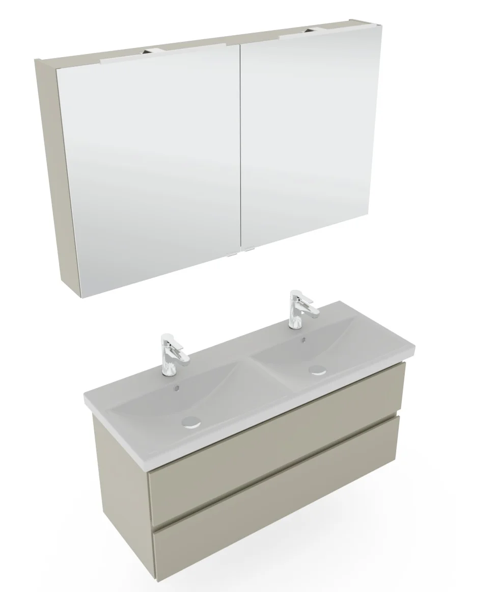 Pelipal 6090 Badmöbelset 120 cm - Doppelwaschbecken - Ansicht 4
