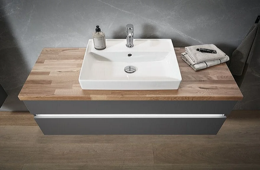b.essence Set - Waschtisch mit Unterschrank - 120 cm breit - Ansicht 2